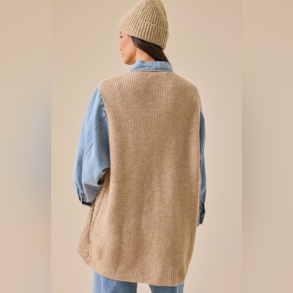 Altar'd State Blue and Tan Women Jean Jacket - Picture 4 of 8